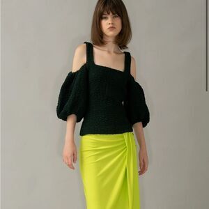Stine Goya ANY TOP - FANFARE dark green size medium